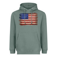 Sage American flag Heavyweight Hoodie - JahusDesignShop