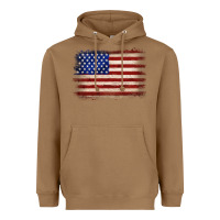 Toasted Coconut American flag Heavyweight Hoodie - JahusDesignShop