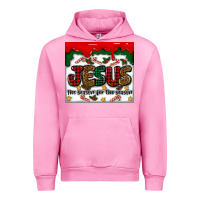 Fuchsia Pink jesus the reason for the season Urban Hoodie - MaliasSmallBusiness