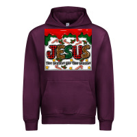 Mauve Wine jesus the reason for the season Urban Hoodie - MaliasSmallBusiness