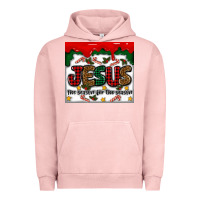 Pigment Salmon jesus the reason for the season Urban Hoodie - MaliasSmallBusiness
