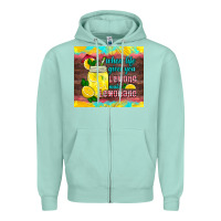 Seafoam when life gives you lemons make lemonade Zipper Hoodie - HRA Design Shop