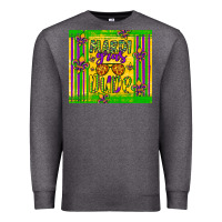 Charcoal Heather mardi gras dude Premium Sweatshirt - Artiststas