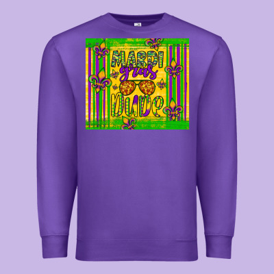 Mardi Gras Dude Premium Sweatshirt Designed By Artiststas