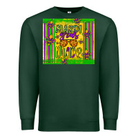 Sports Green mardi gras dude Premium Sweatshirt - Artiststas