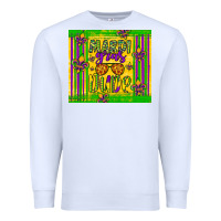 White mardi gras dude Premium Sweatshirt - Artiststas