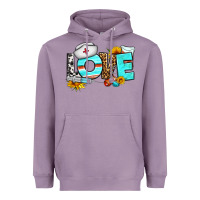 Lavender love nurse western Heavyweight Hoodie - BundleAndBundleShop