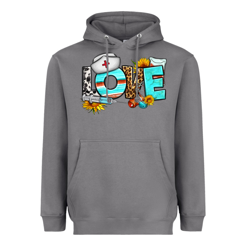 Love Nurse Western Heavyweight Hoodie by BundleAndBundleShop | Teevron
