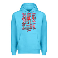 Ocean Blue believe like mary trust like joseph valentine s da Premium Hoodie - MaliasSmallBusiness