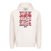 Pale Pink believe like mary trust like joseph valentine s da Premium Hoodie - MaliasSmallBusiness