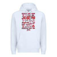 White believe like mary trust like joseph valentine s da Premium Hoodie - MaliasSmallBusiness