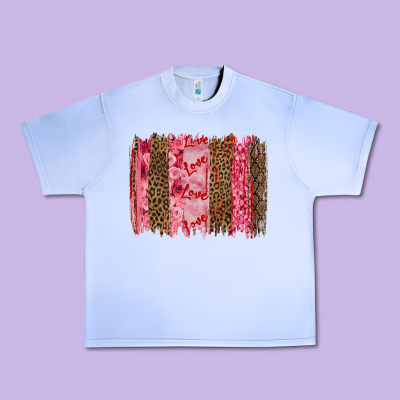 Valentine's Day Love Brushstrokes Urban Heavy Tee Designed By Ranaportraitstore
