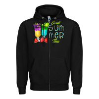 Black sweet summer time3 Zipper Hoodie - CowhideDigitalArt