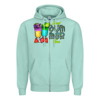 Seafoam sweet summer time3 Zipper Hoodie - CowhideDigitalArt