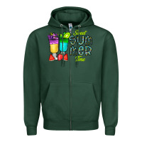 Sports Green sweet summer time3 Zipper Hoodie - CowhideDigitalArt