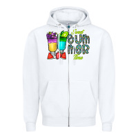 White sweet summer time3 Zipper Hoodie - CowhideDigitalArt