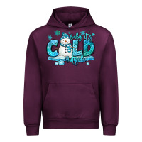 Mauve Wine baby its cold outside Urban Hoodie - MaliasSmallBusiness