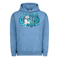 Pigment Pebble Blue baby its cold outside Urban Hoodie - MaliasSmallBusiness
