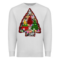 Dove Grey arrowhead christmas trees Premium Sweatshirt - AdoDesignShop