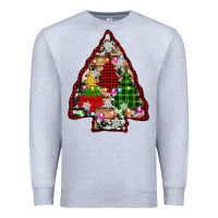 Heather Grey arrowhead christmas trees Premium Sweatshirt - AdoDesignShop