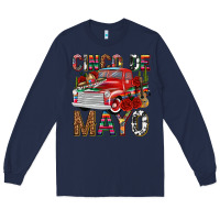 Navy Cinco de Mayo Truck Long Sleeve Tee - texasbilliewilder