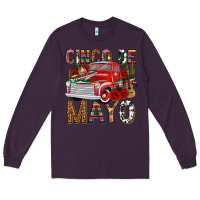 Plum Cinco de Mayo Truck Long Sleeve Tee - texasbilliewilder
