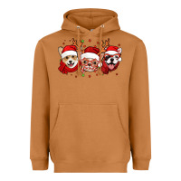 Meerkat christmas dogs corgi chihuahua frenchie Heavyweight Hoodie - Jasminsmagicworld