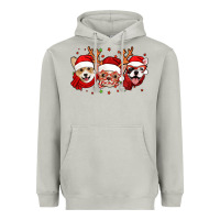 Moon Dust christmas dogs corgi chihuahua frenchie Heavyweight Hoodie - Jasminsmagicworld