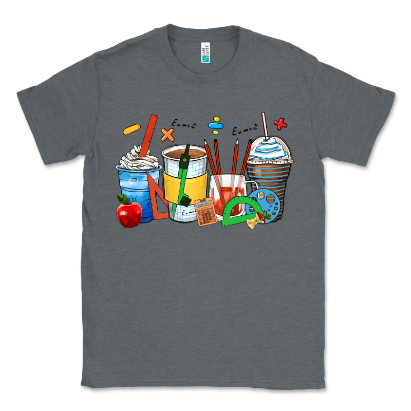Math Teacher Coffee Cups Classic Tee by Zillion Design Studio | Teevron