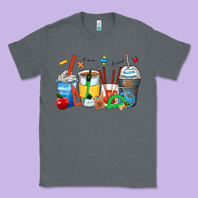 Math Teacher Coffee Cups Classic Tee Designed By Zillion Design Studio