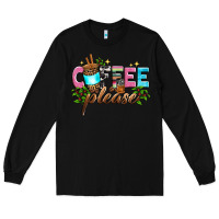 Black coffee please Long Sleeve Tee - Zillion Design Studio