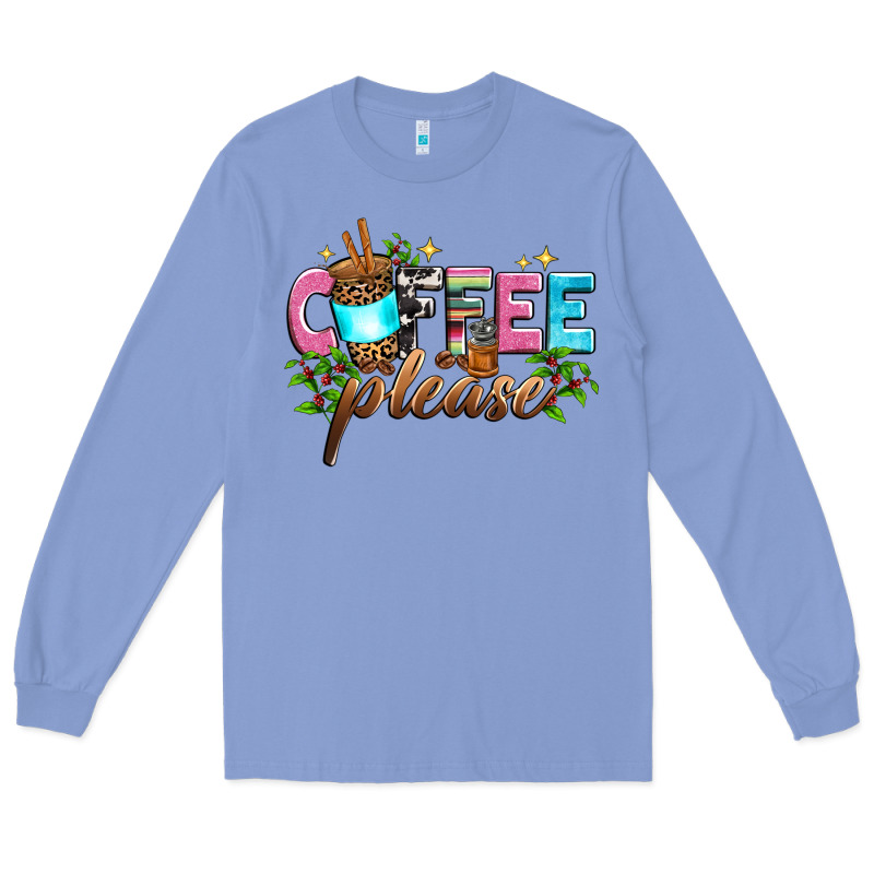 Coffee Please Long Sleeve Tee by Zillion Design Studio | Teevron
