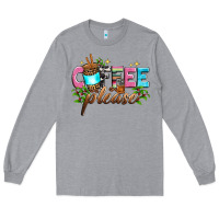 Heather Grey coffee please Long Sleeve Tee - Zillion Design Studio
