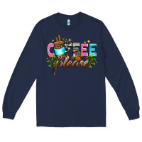 Navy coffee please Long Sleeve Tee - Zillion Design Studio