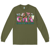 Army Green qma qualified medical aide Long Sleeve Tee - AdoDesignShop