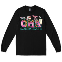 Black qma qualified medical aide Long Sleeve Tee - AdoDesignShop
