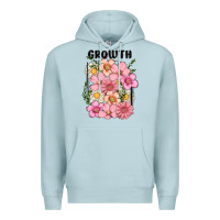 Blue Mist growth flower Premium Hoodie - MaliasSmallBusiness