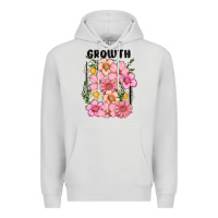 Dove Grey growth flower Premium Hoodie - MaliasSmallBusiness