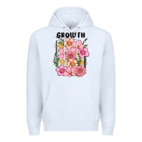 White growth flower Premium Hoodie - MaliasSmallBusiness