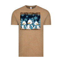 Vintage Coffee snowman winter Vintage Tee - RanaPortraitStore