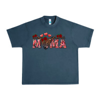 Midnight Navy Valentine's day mama black highland cow Urban Heavy Tee - RanaPortraitStore