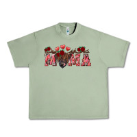 Oil Green Valentine's day mama black highland cow Urban Heavy Tee - RanaPortraitStore