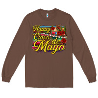 Chestnut Happy Cinco de Mayo Long Sleeve Tee - texasbilliewilder