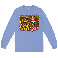 Colony Blue Happy Cinco de Mayo Long Sleeve Tee - texasbilliewilder