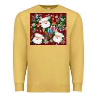 Antique Gold santa christmas Premium Sweatshirt - AdoDesignShop