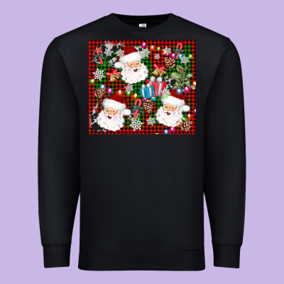 Santa Christmas Premium Sweatshirt Designed By Adodesignshop