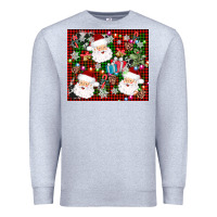 Heather Grey santa christmas Premium Sweatshirt - AdoDesignShop