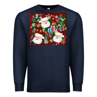 Navy santa christmas Premium Sweatshirt - AdoDesignShop