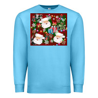 Ocean Blue santa christmas Premium Sweatshirt - AdoDesignShop