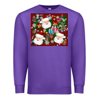 Purple santa christmas Premium Sweatshirt - AdoDesignShop